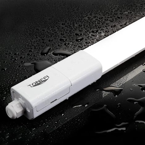 1 Stück Feuchtraumleuchte LED 115cm, 36W 4320LM LED Deckenleuchte Röhre, Verknüpfbar Werkstattlampe IP65 Wasserfest Leuchte, Feuchtraum Wannenleuchte für Keller Wand Garage, NeutralWeiß 4000K (1/5)