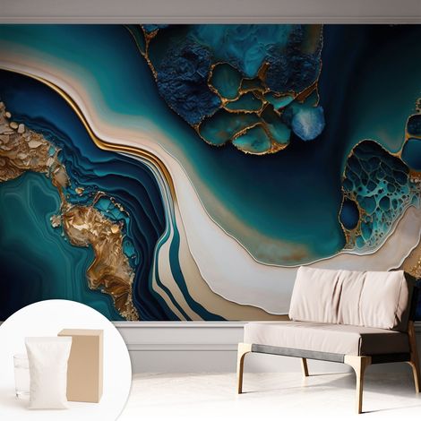 Carta Da Parati - Murale Alla Moda Decorazione - Camera Da Letto - Con Colla Gratuita Astrazione colorata 312x219 cm (1/5)