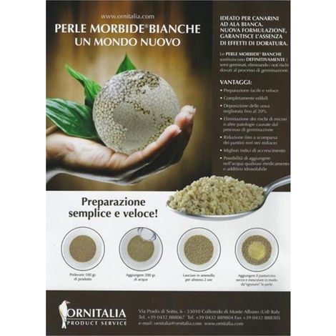 Perle morbide bianche - Ornitalia - 4 kg (1/2)