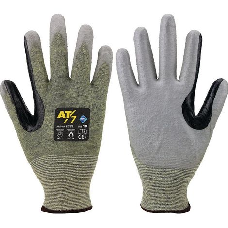 Gant de protection contre les coupures taille 7 bleu/gris EN 388 catégorie EPI II HDPE avec polyuréthane (PU) 10 paires ASATEX (Par 10)