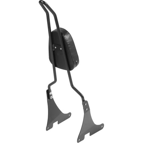 Coussin de dossier amovible pour moto avec support de guidon, compatible avec les modèles XL883C/XL883R/XL1200C/XL1200S (noir) (1/5)