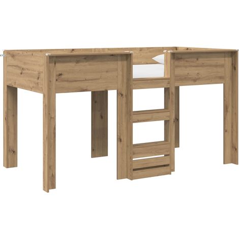 Maison Exclusive - Letto a Castello per Bambini Rovere artigianale 90 x 190 cm