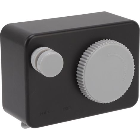 Étendoir à linge robuste et rétractable, gain de place, en ABS et acier inoxydable, noir, idéal pour balcons, cours et hôtels.