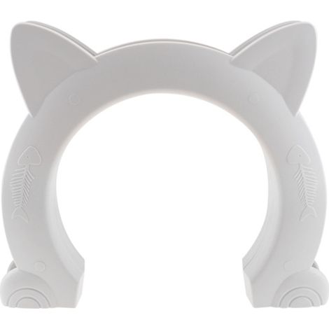 Chatière - Chatière Avec Tunnel - Pour Porte Intérieure - Compatible Portes Pleines et Creuses - 22,5 x 27 x 5,5 cm - Ouverture 17,5 x 3,5 cm - 1 Pièce (1/5)