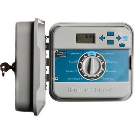 Programador de riego PRO-C exterior 4 estaciones modular Hunter Oferta exclusiva (1/5)