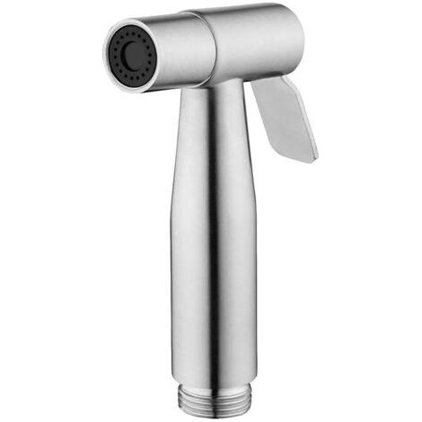 Douchette à main bidet, Douchette camping car, Robinet flotteur wc pour salle de bain, Hygiene personel, Nettoyage des toilettes, Douche de chien Argent (1/5)