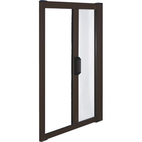 ZANZARIERA ORIZZONTALE IN KIT col. Marrone (RAL 8017) cm. 140x240 (1/2)
