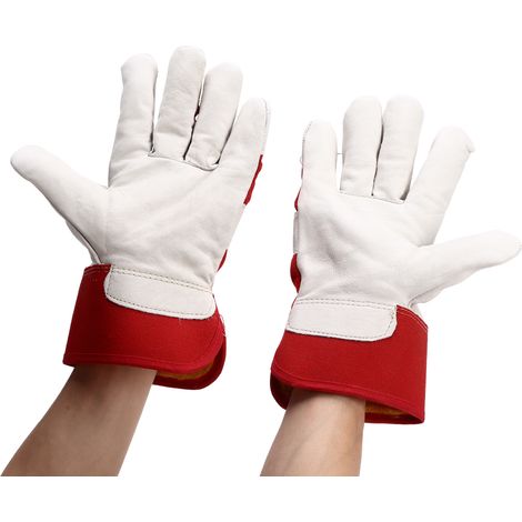 1 paire Gants Professionnels en Cuir d'Hiver Antidérapants pour Chantier et Bricolage (1/5)