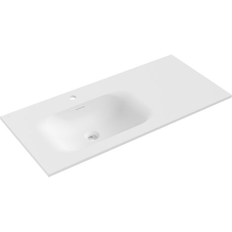 Mexen Vela Einbauwaschbecken links 101 x 46,5 cm, weiß matt - 25231001L (1/3)