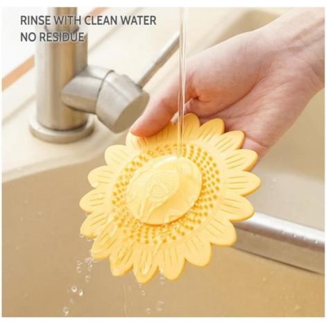 Lot de 6 Bouchons de Vidange en Silicone,Xiuyer Bouchon Baignoire Universel pour Baignoire Filtre de Protection pour Sol Buanderie (1/4)