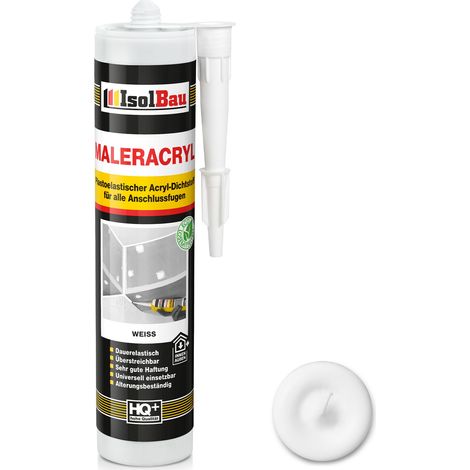 Peinture acrylique blanche IsolBau Maleracryl 300 ml