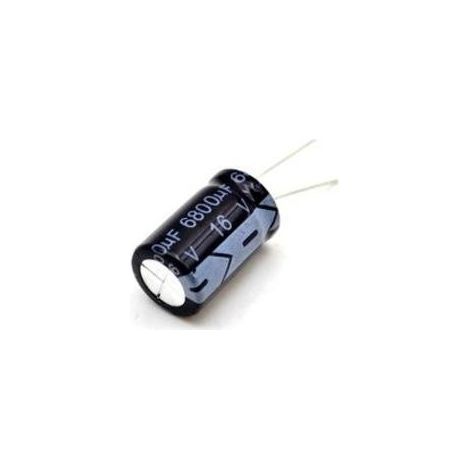 Condensateur électrolytique 6800uf 16v 16x36 Radial 6800mf16v105