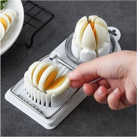 Egg slicer multifunctional - Home - Trancheuse eggs - White - Versatile - easy to use (1/4)