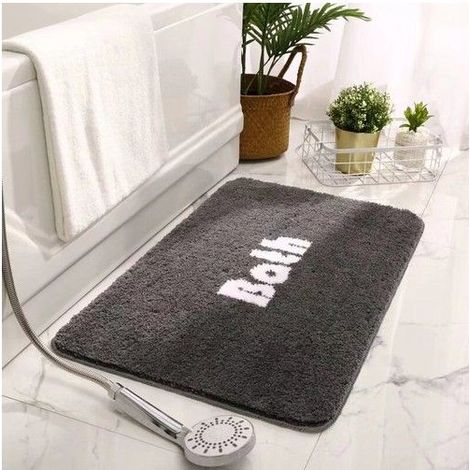 Tapis de sol antidérapant pour salle de bain à la maison, tapis de sol absorbant, tapis de porte de toilette, ciel étoilé (1/5)