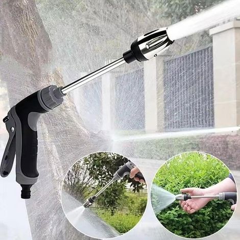 Nettoyeur haute pression portable Aquoxis 3 jets 360° – pistolet lavage inox universel voiture terrasse jardin