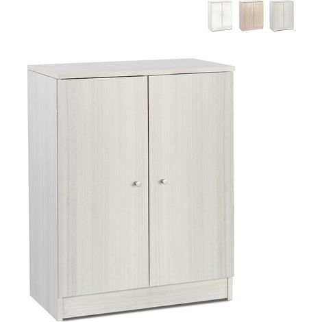 Mobile multiuso a 2 ante e 1 ripiano interno h80 l62 p34 colore eucalipto 262k sarmog - Sarmog (1/5)