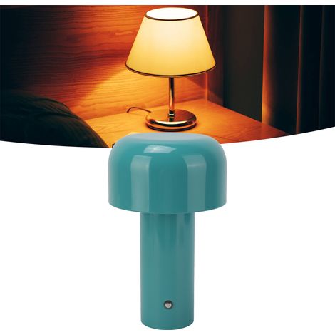 Moderne und minimalistische pilzförmige Tischleuchte für Schlafzimmer, Büro, Ausstellungsraum, Bar, Restaurant, Arbeitszimmer, wiederaufladbar, im Macaron-Stil. (1/5)