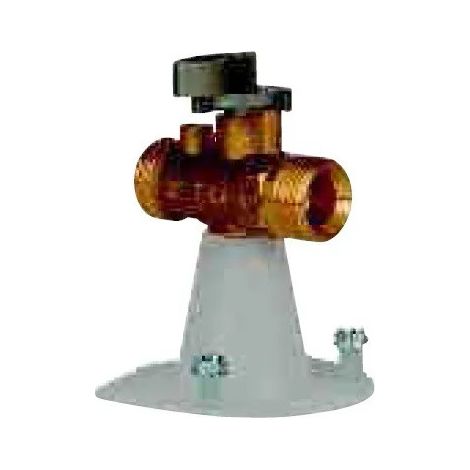 Kugelhahn mit konischer Verbindung Typ E, Gas mit Sockel 33X42