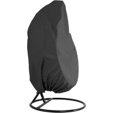 Egg-shaped hanging chair cover, made of 210D Oxford fabric, suitable for egg-shaped hanging chairs with a frame, waterproof, windproof and UV resistant (size: 190 x 115 (1/5)