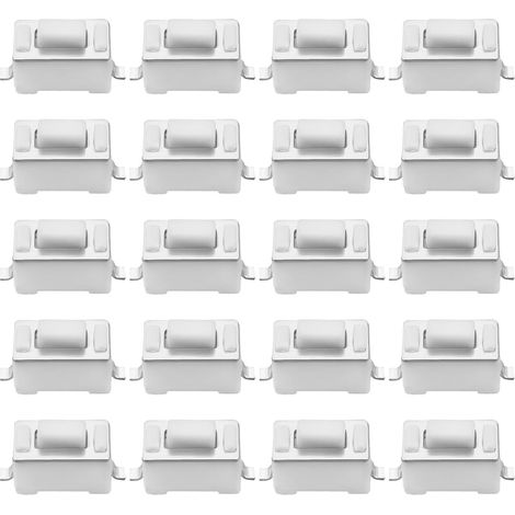 Pack of 100 SMD Micro Touch 2-pin pushbuttons (3 x 6 x 4.3 mm) for vehicle remote control and electronic repair (1/5)