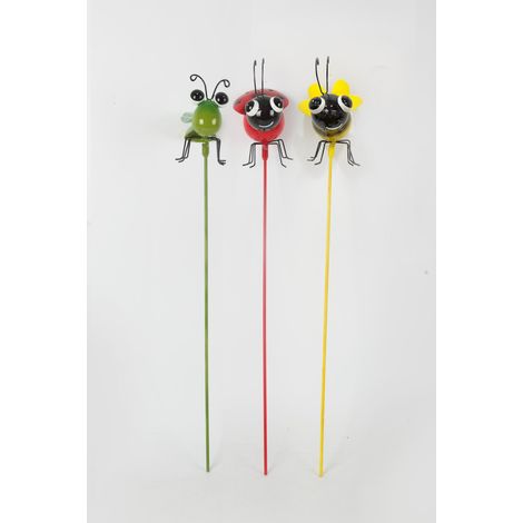 TrendLine Gartenstecker Biene Metall 53 x 13 cm Gartenstecker