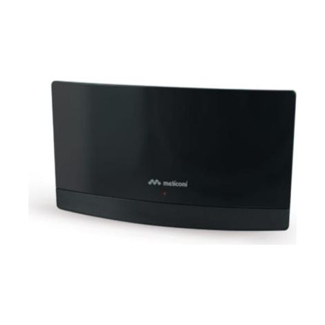 Meliconi  Antena de TV AT55 R1 USB - Antena de TV para Interiores con amplificación Ajustable. Ya está Lista para DVBT2 y 5G. Se alimenta Desde el televisor a través de USB.