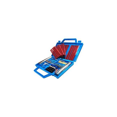 53PCS Kit de Réparation de Pneus, Kit Reparation Pneu Portables Voiture, Kit Meche Pneu Voiture, Kit Crevaison Voiture, Kit Reparation Pneu pour Auto, Motos, VTT, Tracteurs, SUV, Jeep. (1/5)