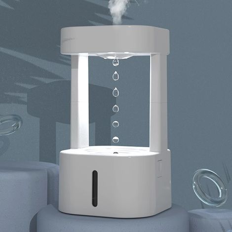 Humidificateur à gouttes d'eau Anti-gravité 580ML, 3 Modes, gouttes d'eau lévitantes, brumisateur ultrasonique avec veilleuse LED (1/5)