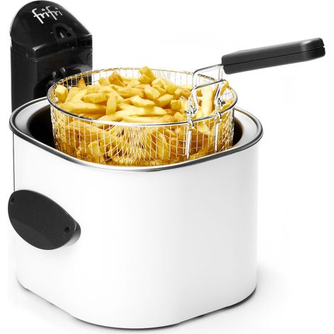 Friteuse électrique 1518 – 3 L – 3200 W – Technologie zone froide – Manteau en métal durable – Frifri