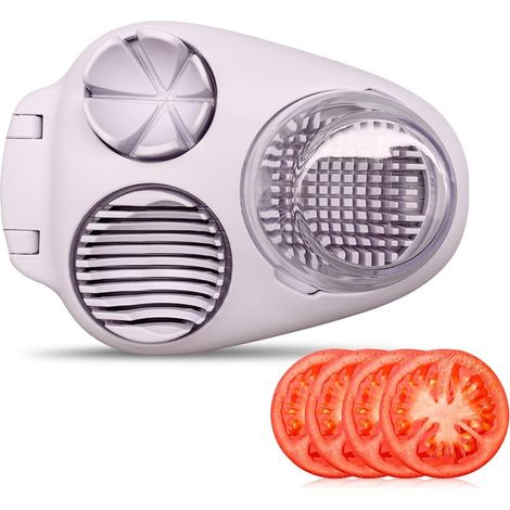 APEX Coupe-œufs multifonctionnel avec 3 modes de coupe  convient également pour couper les fruits et légumes. Violet. (1/5)