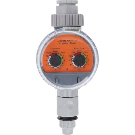 Minuterie D'arrosage, Minuterie D'irrigation Programmable Vanne à Boisseau Sphérique à Double Cadran IP67 Minuterie D'irrigation Automatique sans Pression étanche pour Cours Balcons (1/5)