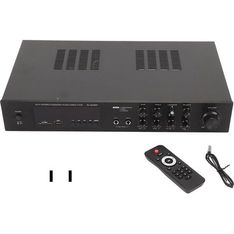 Amplificateur stéréo Bluetooth 5 canaux 500W crête récepteur home cinéma pour karaoké fête, prise US 110V. (1/5)