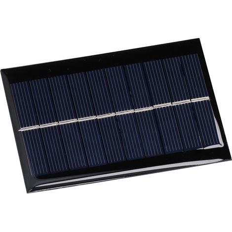 2 Stück Solarmodul mit Polysiliziumkleber, Akkuladegerät, Leistungszellen, 100 x 70 mm, 1 W, 5 V (1/5)