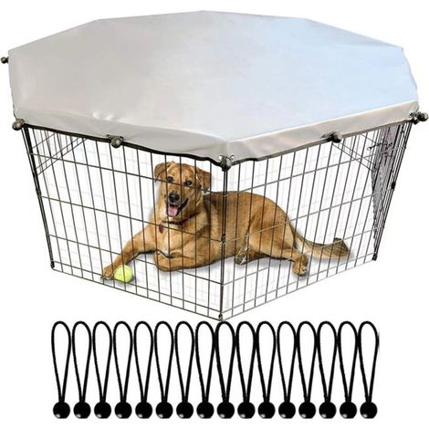 enclos et parc pour chien Couverture de Stylo pour Chien Panels Parc d'exercice octogonal régulier pour Animaux de Compagnie Housse de Parc pour 8 Panneaux pour enclos pour Chien pour l'extérieur et (1/5)