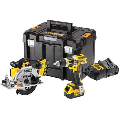 DeWALT DCK205M2T 18V XR 2 Piece Kit TSTAK 2 x 4.0ah Batteries (1/3)