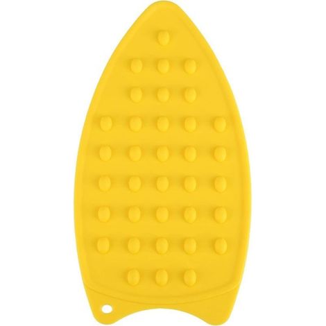 Tapis antidérapant résistant à la chaleur en silicone pour fer à repasser, coussin de protection pour repassage - jaune (1/5)