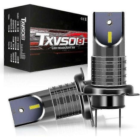 Kit de conversion d'ampoules LED H7 110 W 30 000 lm pour phares de voiture, compatible Canbus, faisceau 6 000 K (1/2)