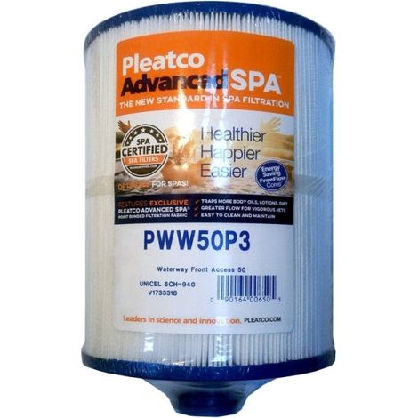 Cartuccia Filtro di Ricambio Pleatco per Idromassaggio Spa Garden Leisure dal 2009 in Avanti GL700 / GL800 / GL800XL & GLP 750L / GLP 850L & GLP 1200 - Diametro Cm 15,2 / H 23,4