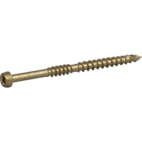 Tornillos para tarimas ESSVE ESSDECK MAX para tablas de madera CorrSeal 4,8 x 75 mm, 250 unidades