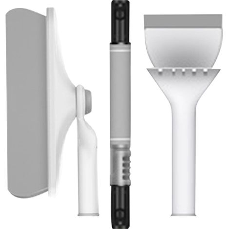 Grattoir à glace pour pare-brise de voiture – Outil de dégivrage robuste, pelle à glace et à neige professionnelle Poignée ergonomique pour enlever la neige et le givre, outil multifonction pour la