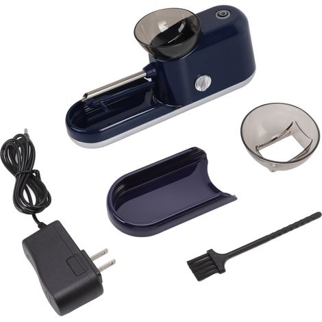 Ventilateur de bureau sans fil, silencieux et portable pour bureau et maison, 100 vitesses, inclinaison 115°, bleu et noir (1/5)