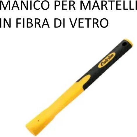 MANICO PER MARTELLI IN FIBRA CON IMPUGNATURA GOMMA (1/2)