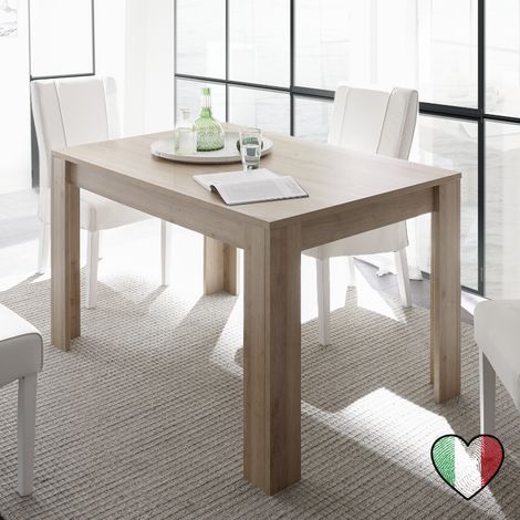 Tavolo da pranzo rettangolare allungabile L. 137 x 90 cm in Rovere Cadiz - Firenze (1/2)