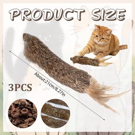 Soft Rabbit Fur Cat Toys (1/4)