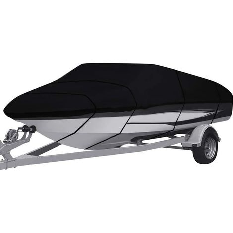 Bâche de Bateau pour remorque,très résistante 210D/420D de qualité Marine en Tissu Oxford imperméable,pour Yacht, Bateau de pêche, tri Coque (1/5)