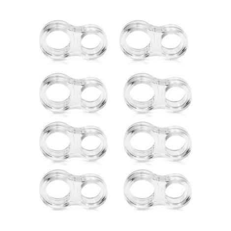 Butoir de porte Gel de silice transparent poignée de porte tampon Protection murale poignée de porte pare-chocs murs meubles de protection (8 pièces) (1/5)