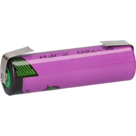 Tadiran Lithium 3,6V Batterie SL 760/T AA - Zelle + Lötfahne U-Form (1/5)