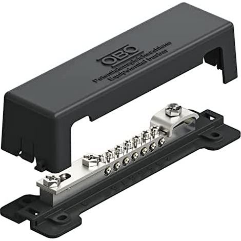 Binario di messa a terra obo potential equalization rail acciaio inox 50x5 mm