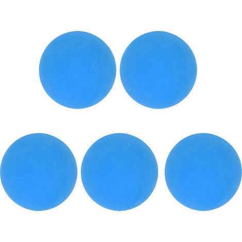 5 balles rebondissantes 6 cm en caoutchouc écologique - Jouet de plage et piscine pour enfants - Bleu (1/5)