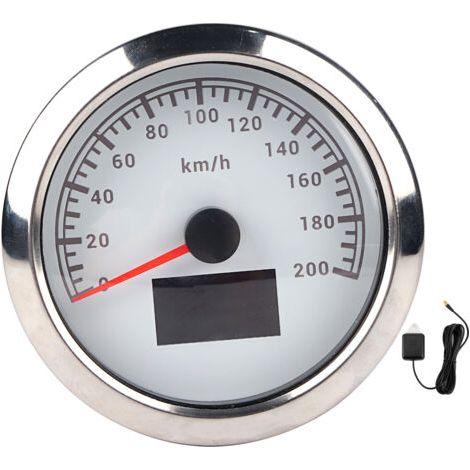 DEESSE SHOP-Compteur DE Vitesse GPS, Compteur DE Vitesse DE Moto ABS ABPELLEMENT ACTEUL ACTEUR COMPELLEMENT INSTALLATION FACILLE POUR LA VOITURE POUR LE BOAU DE TRUCH TRACK 9‑32V DC. (1/5)